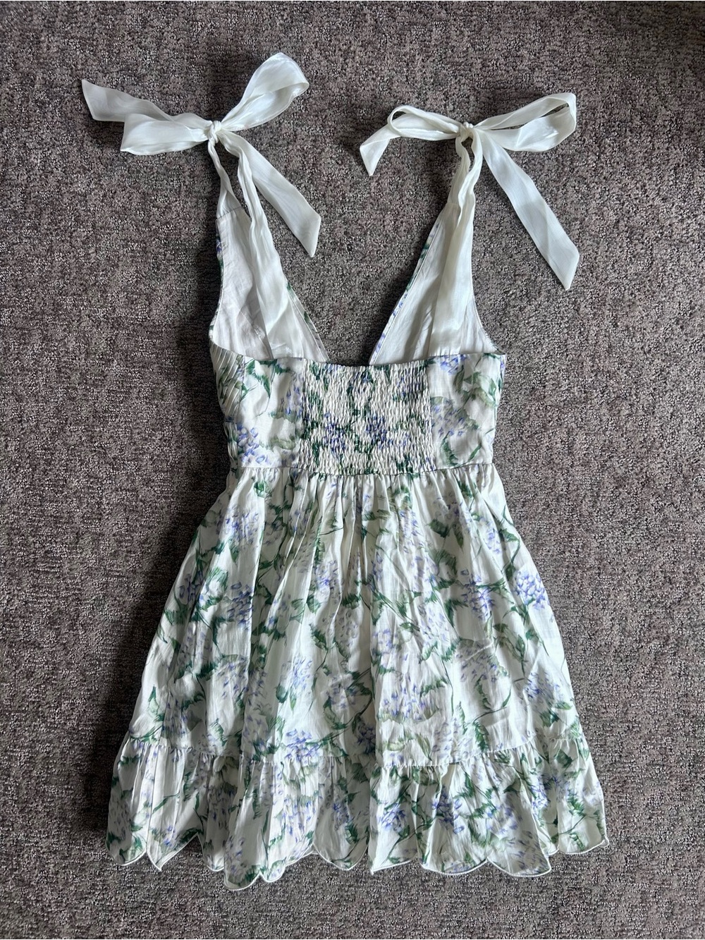 En Saison Charleston Floral Tie-Shoulder Mini Dress - Size XS - Picture 6 of 13